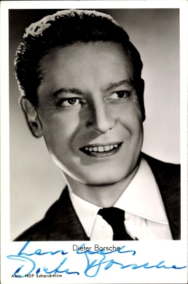 Ak Schauspieler Dieter Borsche, Portrait, Fanfaren der Liebe