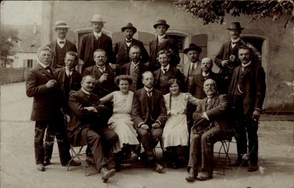 Foto Ak Lauf an der Pegnitz in Mittelfranken Bayern, Gruppenfoto
