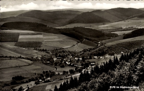 Postcard Elpe Bestwig in Sauerland, Panorama
