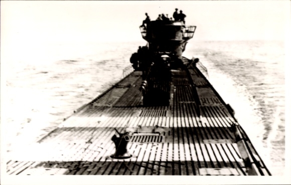 Foto Ak Deutsches U Boot, U 861, Teilansicht, Kriegsmarine