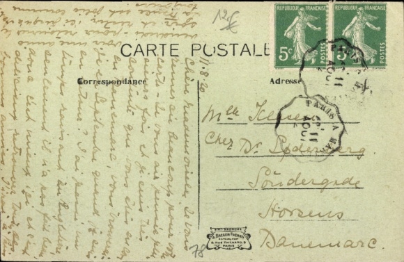 Postcard Juziers-Yvelines, Chateau du Mesnil