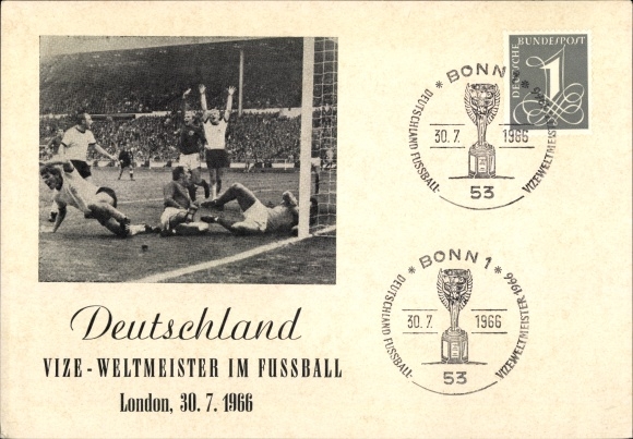 KP Football World Cup Londyn, finał 30.7.1966, wicemistrz świata Niemiec
