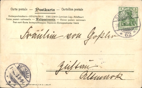 Artist Postcard Wencke, S., Worpswede in Lower Saxony, sailing trip home