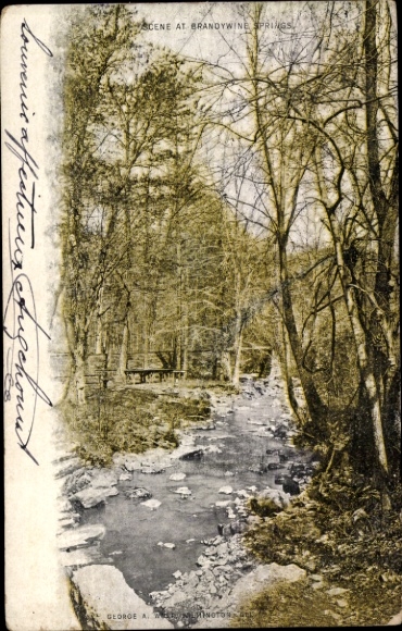 Briefkaart Nieuwpoort Delaware de VS, Brandywine Springs