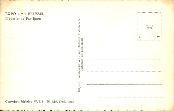 PC Bruxelles Brussels, Exposition 1958, Nederlands Paviljoen