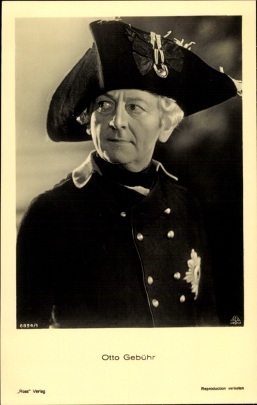 Postcard actor Ottogebühr, portrait, The old Fritz