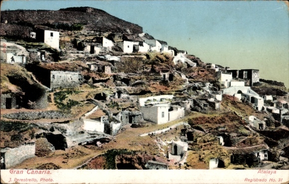 Postcard La Atalaya Gran Canaria Canary Islands, general view