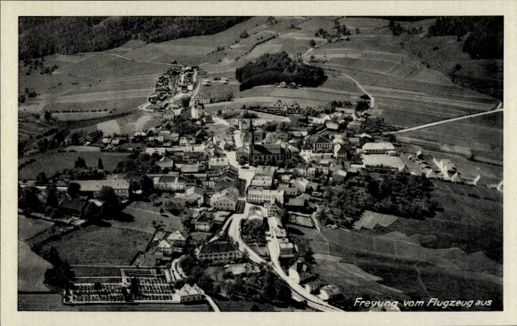 Ansichtkaart Freyung in het Beierse Woud, luchtfoto