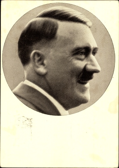 Postcard Führer and Reich Chancellor Adolf Hitler, portrait, Men of the Time No. 91