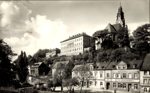 Ak Adorf im Vogtland, Teilansicht