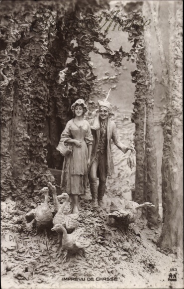 Artist PC Mastroianni, Domenico, hunter and goose-herder, allegory no. 183