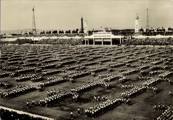 Ak Praha Prag Tschechien, Spartakiade 1955, Turnfest