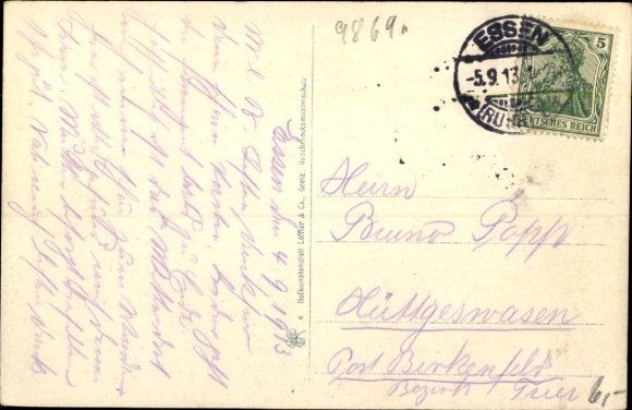 Postcard Ilmenau in Thuringia, Bismarckplatz