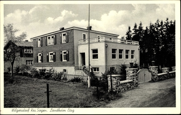 Postcard Wilgersdorf Wilnsdorf Kreis Siegen, Landheim Etag