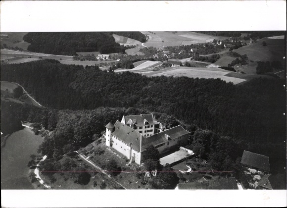 foto Kalkoven Hohenfels bij Stockach Hohenzollern, luchtfoto, kasteel