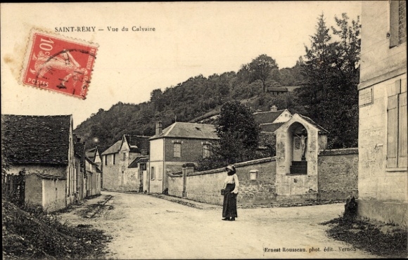 Ak Saint Rémy lès Chevreuse Yvelines, Vue du Calvaire