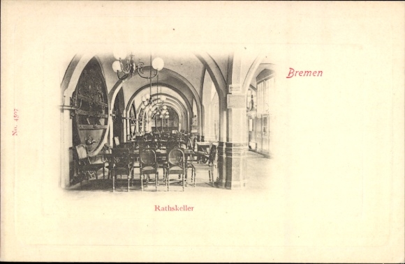 Postcard Bremen, Rathskeller