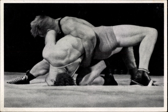Collection picture Olympia 1936, wrestler Palusalu and Hornfischer