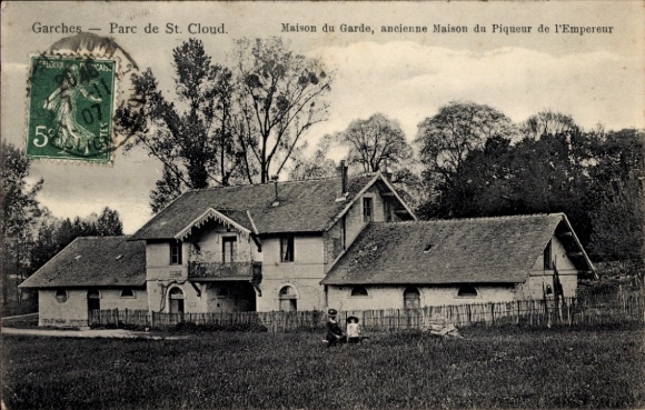 Postcard Garches Hauts de Seine, Parc de St. Cloud, Maison du Garde