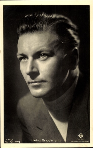 Ak Schauspieler Heinz Engelmann, Portrait, UFA Film, Ross A 3357 1
