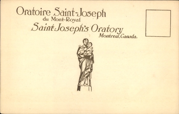 KP Montreal Quebec Kanada, ogród z pomnikiem św. Józefa, oratorium, statua, historyczny