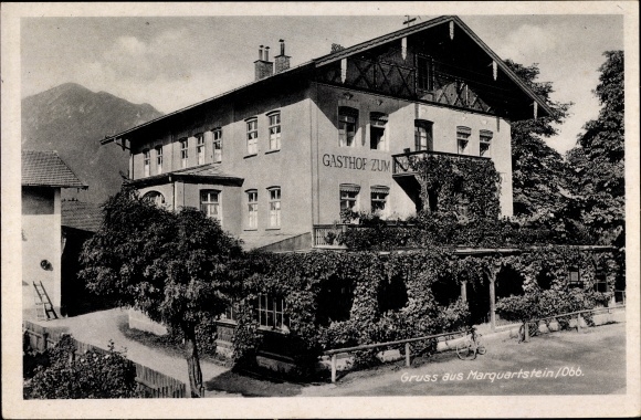 KP Marquartstein w dzielnicy Traunstein w Górnej Bawarii, Gasthof Prinzregent, ganek