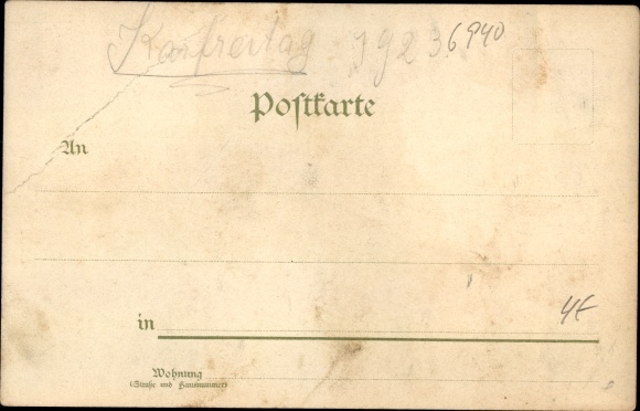 Kunstenaar litho Meyer, E., Weinheim Bergstrasse, kasteel Windeck