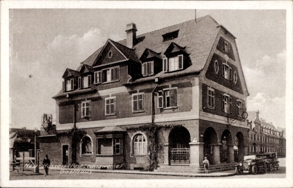 Ak Neu Rössen Leuna an der Saale, Gasthaus
