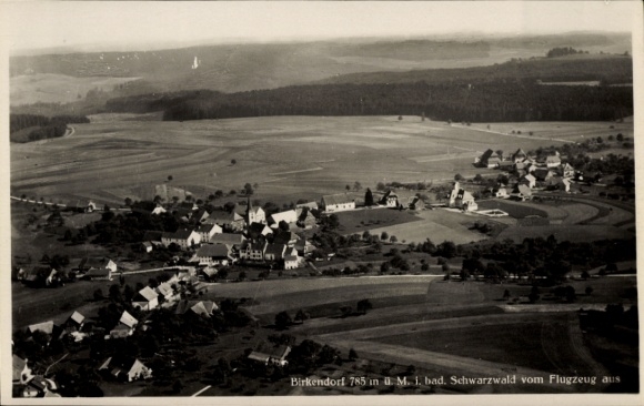 Ak Birkendorf im Schwarzwald Baden Württemberg, Fliegeraufnahme