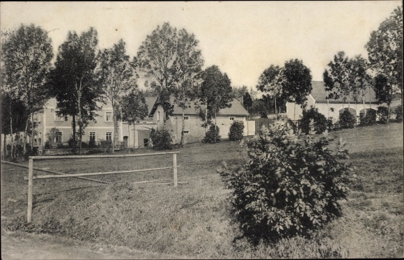 Ak Rechenberg Bienenmühle Erzgebirge, Dorfpartie