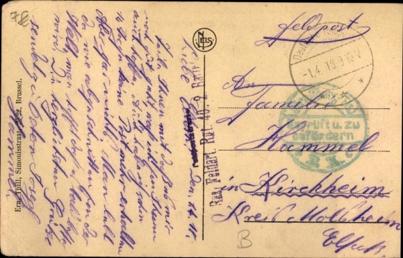 Postcard Diksmuide Dixmude West Flanders, De Statie