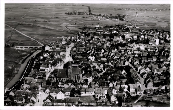Ak Gunzenhausen in Mittelfranken, Fliegeraufnahme