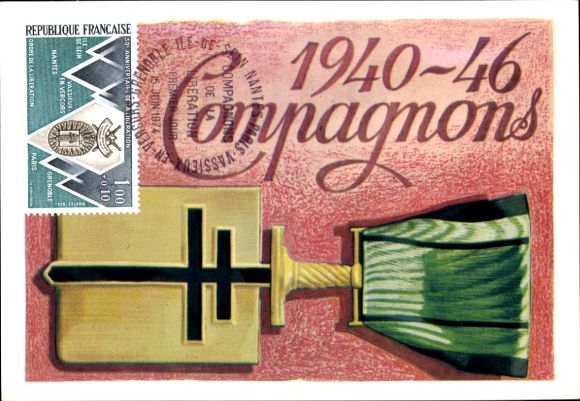 Maximum Postcard History France, Companions 1940-46