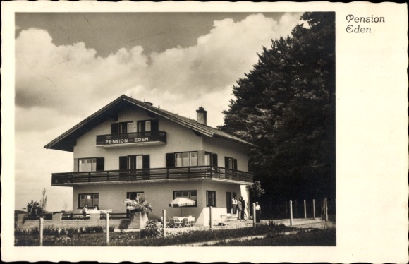 Postcard Arlaching Chieming in Upper Bavaria, Pension Eden