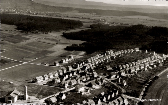 Postcard Illingen in Württemberg, aerial photograph