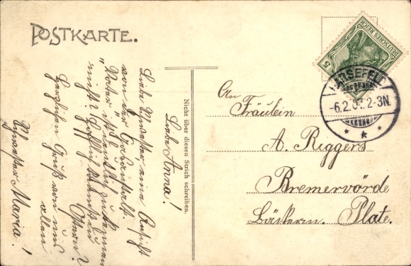 Postcard Harsefeld in Lower Saxony, Gasworks Harsefeld