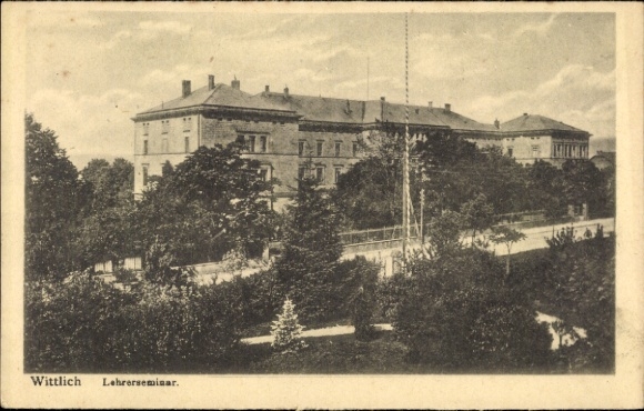 Postcard Wittlich in der Eifel, teacher training college