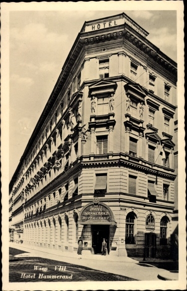 Briefkaart Wenen 8. Josefstadt Oostenrijk, Hotel Hammerand