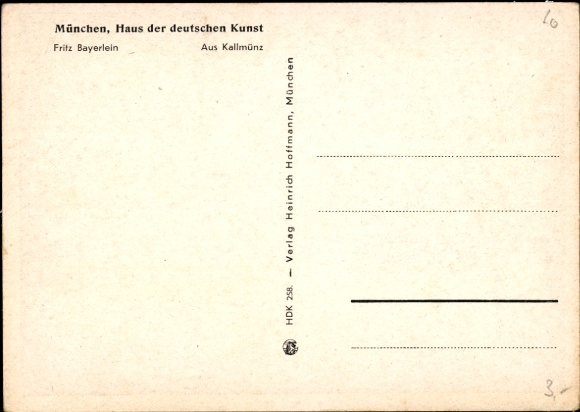 Artist PC Bayerlein, F., From Kallmünz, HDK 258, River, Castle