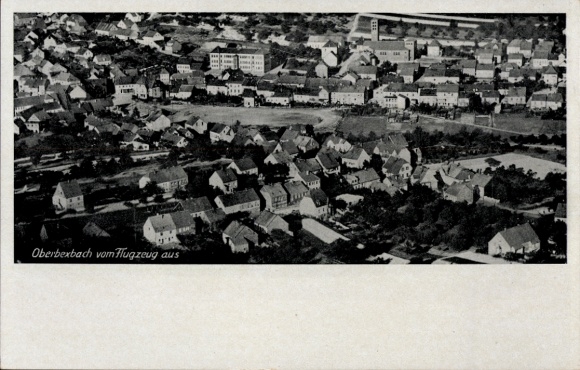 Postcard Oberbexbach Bexbach in Saarland, aerial view of the city, no personalities