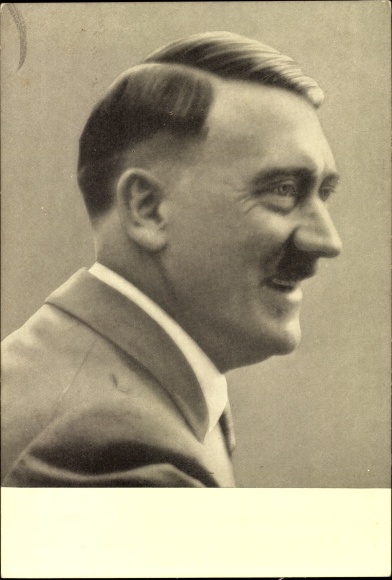 Postcard Führer and Reich Chancellor Adolf Hitler, portrait, Men of the Time No. 92