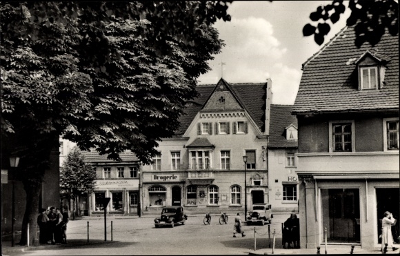 Ak Hohenmölsen im Burgenlandkreis, Stalinplatz, Drogerie