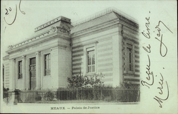 Ak Meaux Seine-et-Marne, Justizpalast