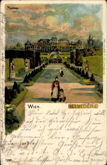 Artist Chromo-Litho Vienna III., Belvedere