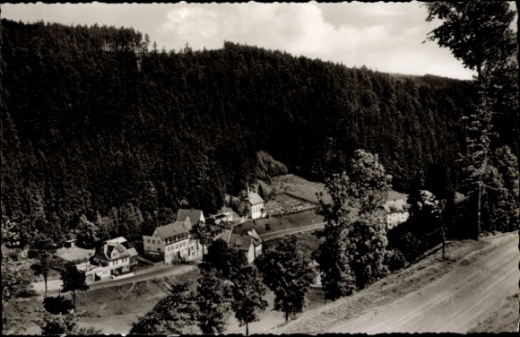 Postcard Schwarzenstein Schwarzenbach am Wald Upper Franconia, partial view