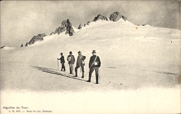 Ak Wandern im Hochgebirge, Aiguille du Tour