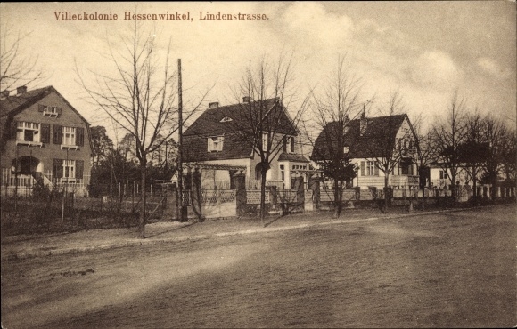 PC Berlin Köpenick Rahnsdorf Hessenwinkel, villa colony, Lindenstrasse