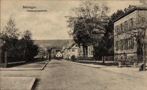 Postcard Büdingen in Hesse, Gymnasiumstrasse