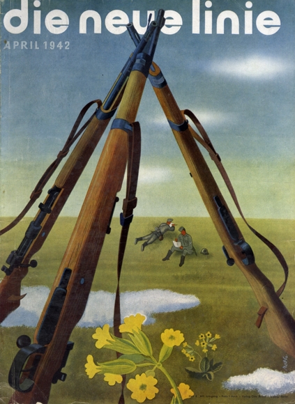 bauhaus the new line. April 1942 cover Richard Roth