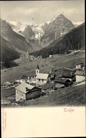 Postcard Trafoi Stilfs Stelvio South Tyrol, general view